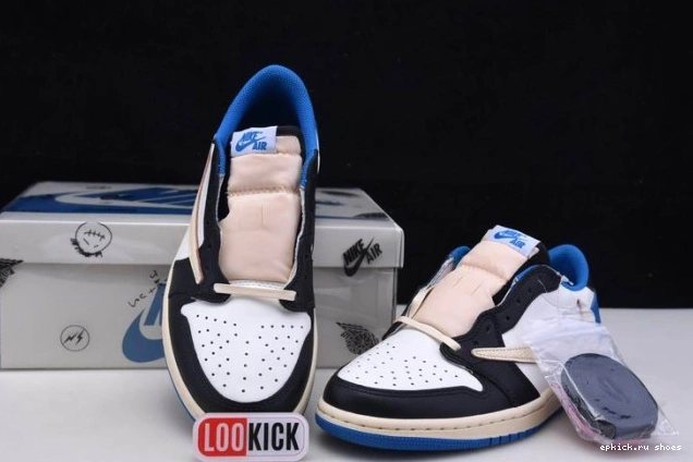 Cheap 1 Scott x Design Jordan x Travis Retro DM7866-140 Air Fragment Low 0627